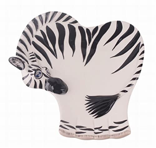 Blue Sky Clayworks Clayworks Zebra Spoon Rest, 7-inch Width