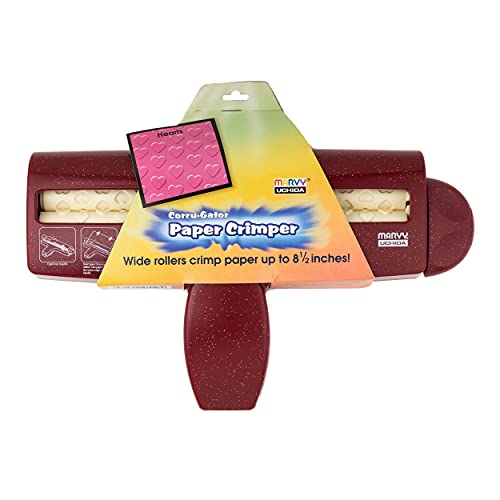 UCHIDA Corru-Gator Paper Crimper 8.5"-Hearts