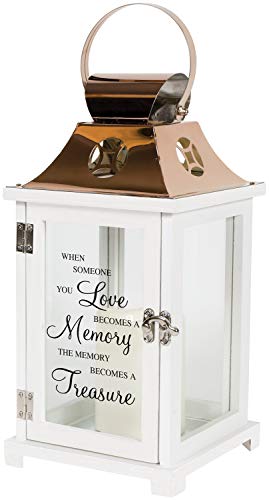 Carson Home A Memory Becomes a Treasure Flameless Candles Copper Lantern
