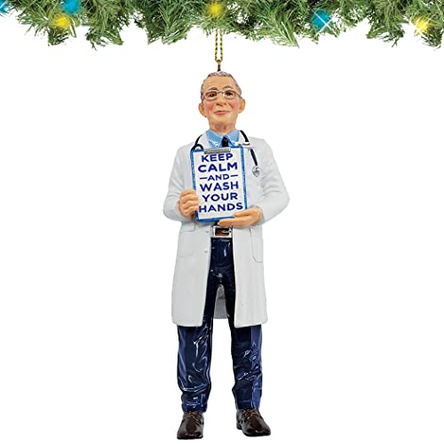 Kurt Adler Dr. Anthony Fauci Front Line Heroes 5" Resin Ornament