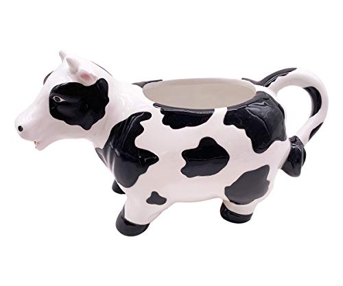 Blue Sky Clayworks Clayworks Cow 9‚Äù Planter, Multi Color