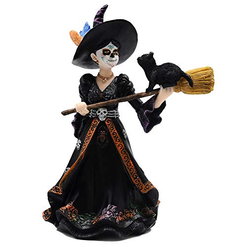 Comfy Hour Fairyland Collection 8" Witch from The Day of The Dead, La Calavera Catrina, D de Muertos, Halloween Figurine, Polyresin