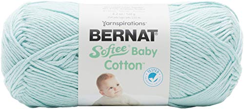 Spinrite Yarns (CA) Bernat Softee Baby Cotton YARN, Aqua Mist