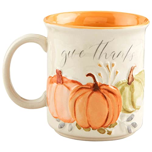 Mud Pie Thanksgiving Coffee Mug, Gather, 21 oz
