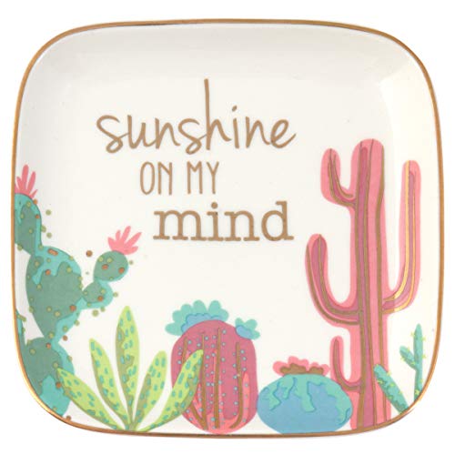 Karma Gifts, Cactus Large Square Trinket Tray