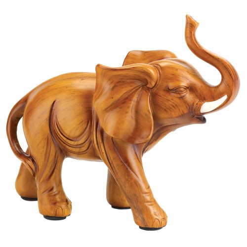 Sigma SLC Gifts & Decor 57071600 Proud Elephant Figurine, Brown