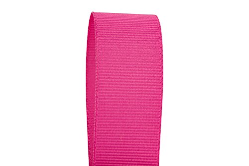 Ribbon Bazaar Solid Grosgrain Ribbon 1/4 inch Garden Rose 50 Yards 100% Polyester