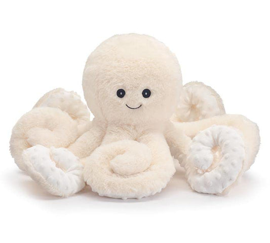 burton + BURTON Octopus with Curling Legs, 8-inch Height, White