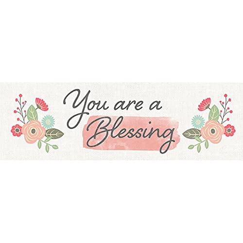 Carson Home 24844 Blessing Message Bar, 8.5-inch Width, Wood