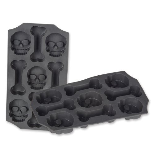 Beistle Beistle Skull and Bones Ice Mold, Gray, 10" x 5.5"