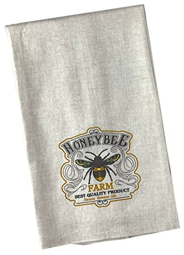 Great Finds 022 KT-1 Naturally Bee Collection Bee Farm Towel
