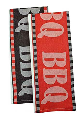 DII Design BBQ Jacquard Kitchen Towels, Set of 2