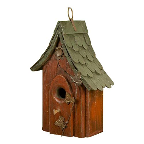 Carson Home Accents Shingle Roof Birdhouse, 12-Inch