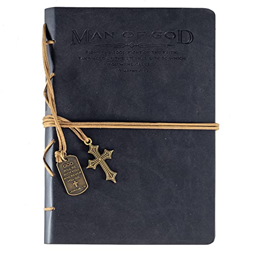 Divinity Boutique Journal, Man of God with Black Cross Charm (22880)