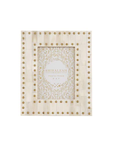 Mansour Ivory Studded 5 X 7 Gallery Frame - Shiraleah