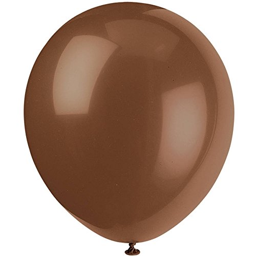 Unique Industries 12" Brown Balloons 10 Count