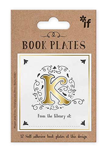 IF Letter Book Plates, Personalised - Letter K