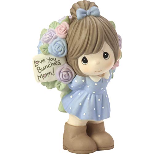 Precious Moments Love You Bunches Mom Girl Bisque Porcelain 183004 Figurine One Size Multi