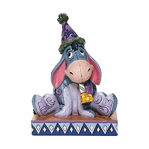 Enesco Jim Shore Disney Traditions 6008074 Eeyore with Birthday Hat and Horn Figurine 5.75"