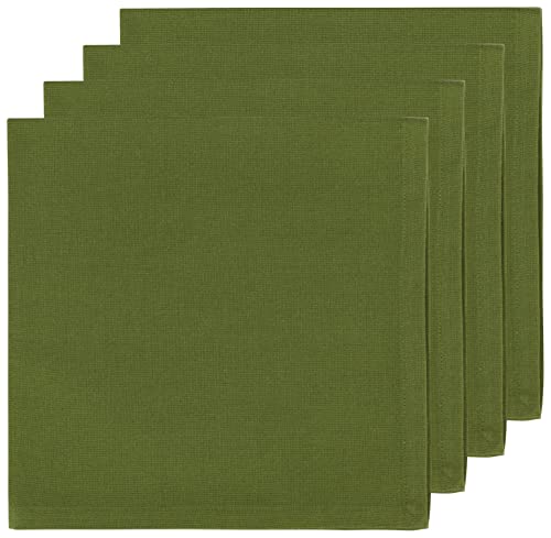 Now Designs Spectrum Cotton Napkins Fir Green, Set of 4