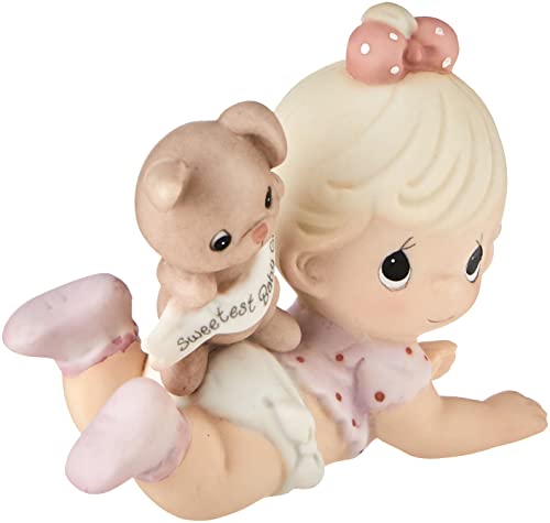 Precious Moments,  The Sweetest Baby Girl, Bisque Porcelain Figurine, 101501