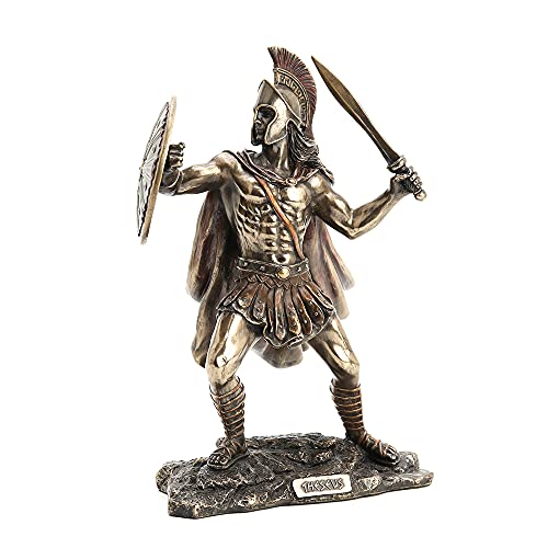 Veronese Design 8 1/8" Tall Theseus Greek Hero of Athens Cold Cast Bronzed Resin