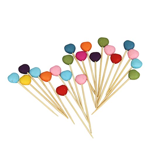 Chef Craft Heart Party Picks, 2.5 inch 20 piece set, Assorted