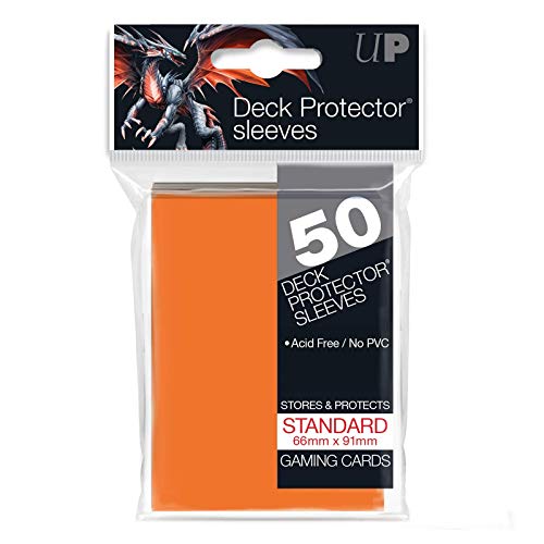 Ultra Pro Sleeves 50 D12 Card Game (Orange)