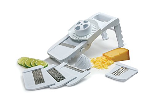 Norpro Deluxe Mandoline Slicer, Grater, Shredder, Julienne and Juicer w/ Safety Guard