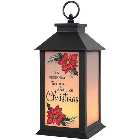 Carson Home Beginning to Look Lantern, 13-inch Height