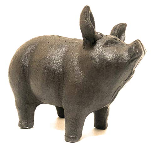 CTW Cast Iron Small Piglet Garden Statue