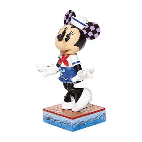 Enesco Jim Shore Disney Traditions 6008080 Minnie Mouse Sailor Personality Pose Figurine 5"