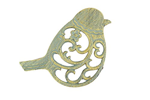 Hampton Iron Handcrafted Nautical Decor Antique Seaworn Bronze Cast Iron Bird Trivet 8" - Cast Iron Decorative