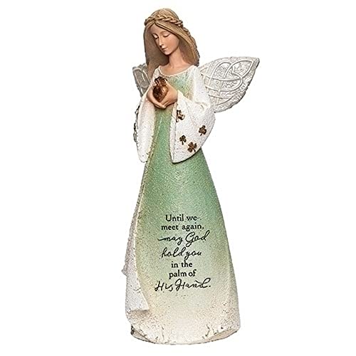 Roman Irish Angel, 8.25-inch Height, Resin, Stone Mix, Home, Tabletop D√©cor