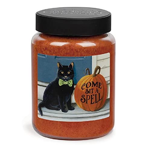 Crossroads MPD-DS468 Come Sit a Spell Maple Pumpkin Donut Jar Candle, 26 oz