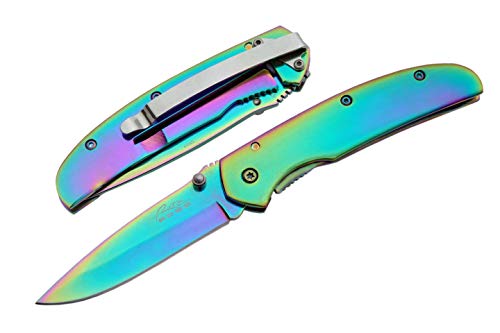 SZCO SUPPLIES 210930 Rite Edge Rainbow IV Folding Knife