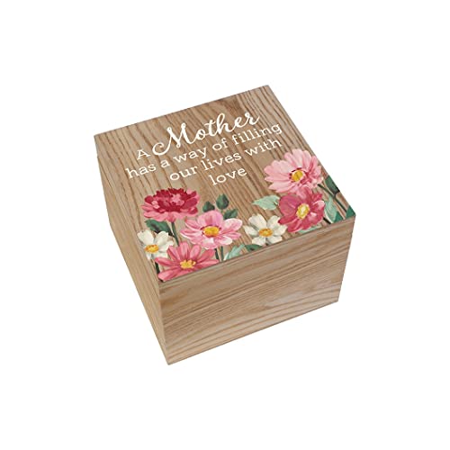 Carson Home Memory Box, 8-inch Height, Wood (Mother)