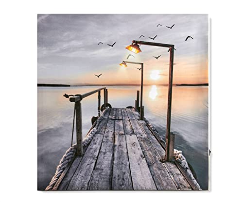 Giftcraft LED Dockside Print, 18-inch Square