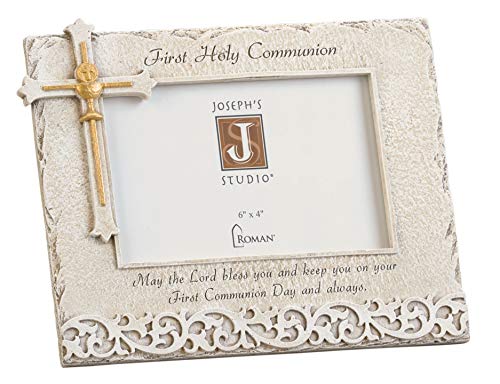 Roman Communion Frame 4 x 6 Stone Finish Horizontal, 7-inch