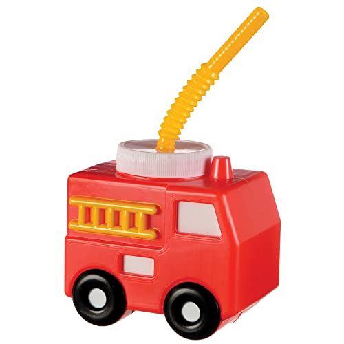 Amscan 3901950 Fire Truck Sippy Cup