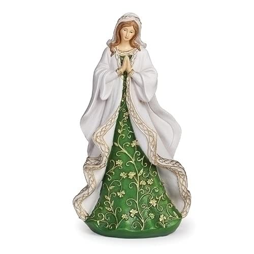 Roman Irish Madonna Figurine, 7.75-inch Height, Tabletop Decoration