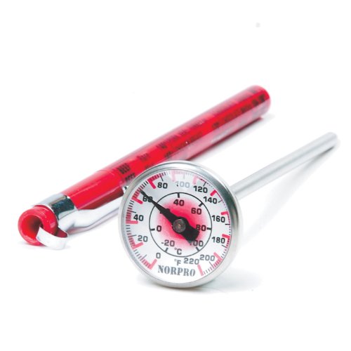 Norpro Instant Read Thermometer, 1 EA, Red