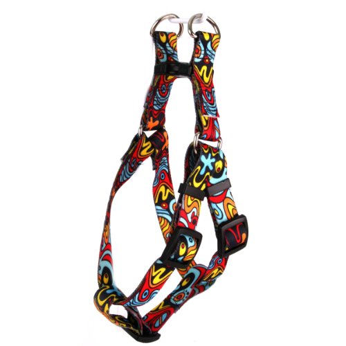 Yellow Dog Design Abstract Step-in Dog Harness 3/4" Wide and Fits Chest Circumference of 9 to 15", Small