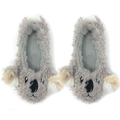 Oooh Yeah Socks Women‚Äôs Travel Buddy Animal Plush in Door Slippers (Shoe Size: 7-8)