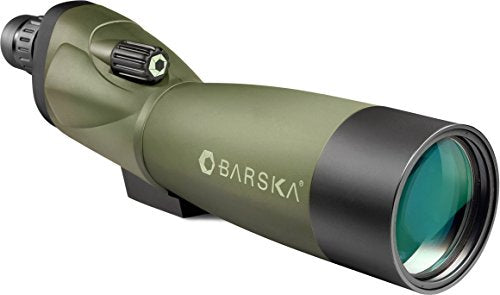 BARSKA Blackhawk 18-36x50 Straight Spotting Scope with Tripod and Case (Green Lens)