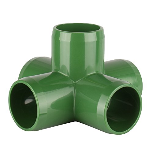 Snapclamp PVC Fitting 5 way X -1" - Green (1 pc)