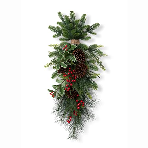 Park Hill Collection Winter Foliiage and Holly Berry Swag XPW20282