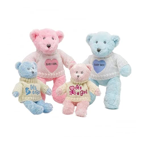 Unipak 1031SP Pink It's a Girl Tee Teddy Bear Plush Figure, 8-inch Height,