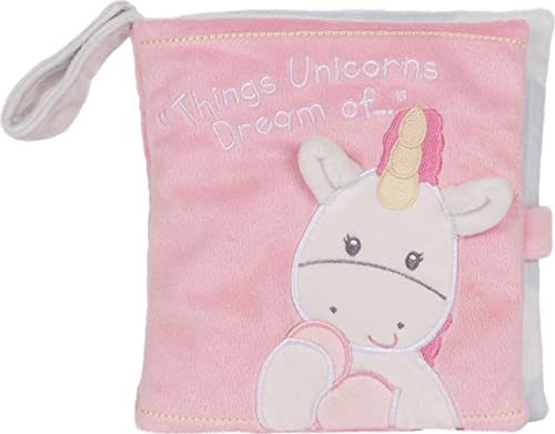 GUND Baby Dreaming Luna Unicorn Soft Book Plush Stuffed Sensory Stimulating Toy, 8"