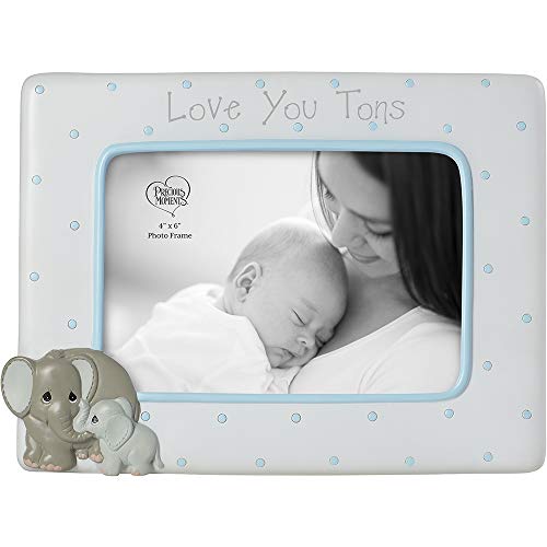 Precious Moments Elephant Love at First Sight Ultrasound 4 x 6 Resin & Glass 183407 Photo Frame, One Size, Multi